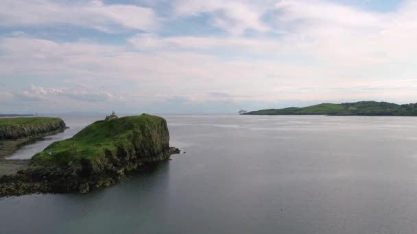 Cruise Ship Leaving Visiting Killybegs First Time Ireland — Vídeos de Stock