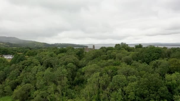 Beautiful Tully Castle Enniskillen County Fermanagh Innorthern Ireland — Vídeos de Stock