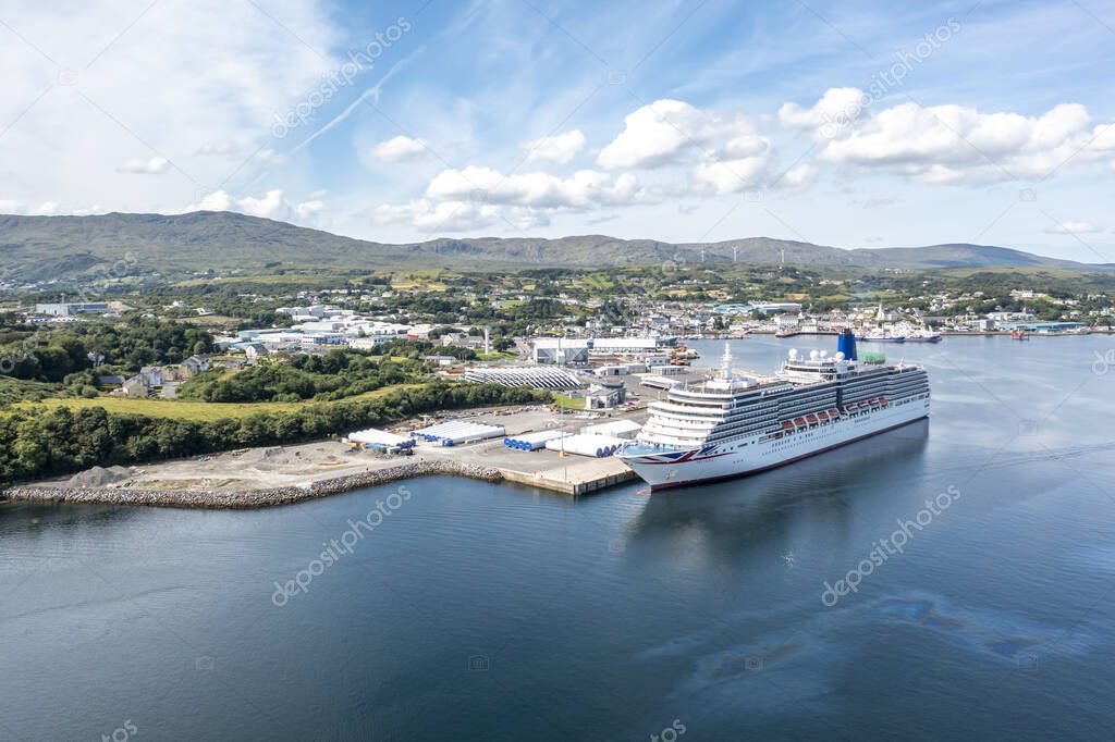 KILLYBEGS, IRELAND JULY 22 2022 MS Arcadia is a cruise ship in the P