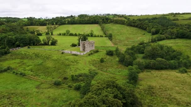 Beautiful Monea Castle Enniskillen County Fermanagh Northern Ireland — Vídeo de stock