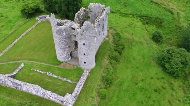 Schönes Monea Castle Bei Enniskillen County Fermanagh Nordirland — Stockvideo