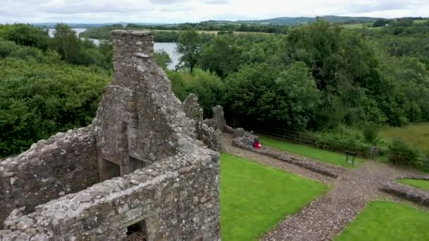 Beautiful Tully Castle Enniskillen County Fermanagh Innorthern Ireland — стоковое видео