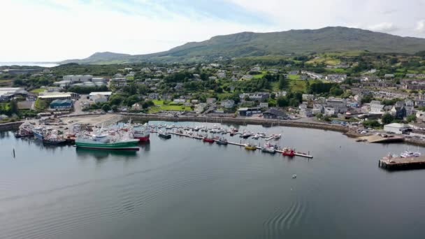 Killybegs Ireland July 2022 Killybegs Most Important Fishing Harbour Ireland — Stock Video
