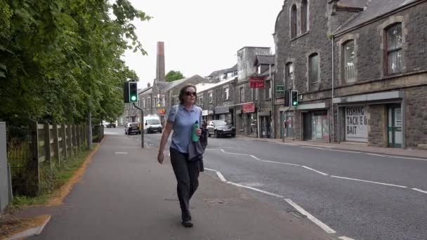 Enniskillen Northern Ireland July 2022 Traffic Moving Sligo Road — Stock video