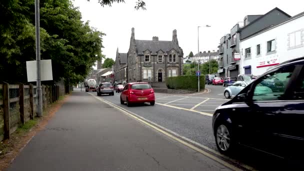 Enniskillen Northern Ireland July 2022 Traffic Moving Sligo Road — Stock Video