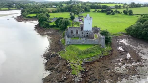 Doe Castle Creeslough County Donegal Republic Ireland — Stok video