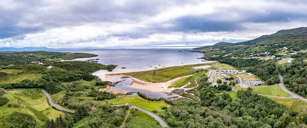 Aerial View Fintra Road Killybegs County Donegal Ireland — Stockfoto