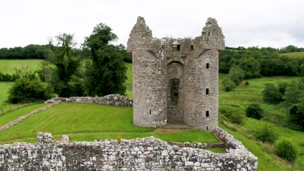 Beautiful Monea Castle Enniskillen County Fermanagh Northern Ireland — Stock video