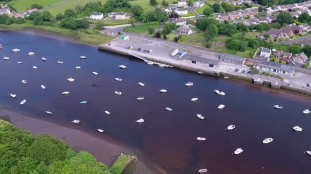 Aerial View Ballina County Mayo Republic Ireland — Vídeo de Stock