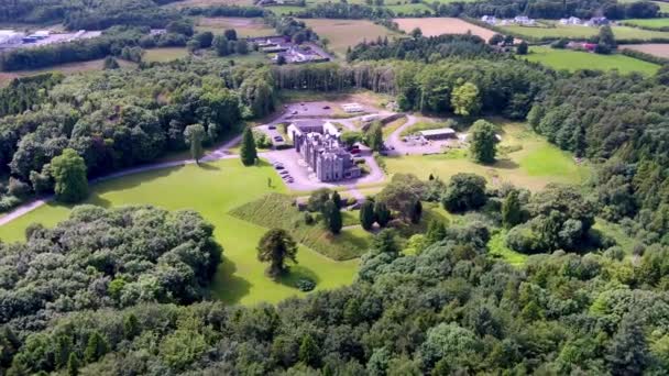 Luchtfoto Van Belleek Castle Ballina County Mayo Ierland — Stockvideo