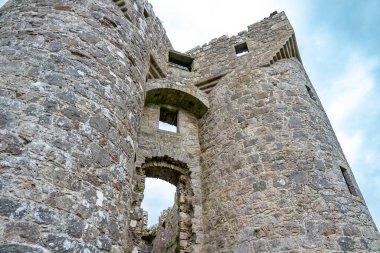 Enniskillen 'den Güzel Monea Şatosu, Fermanagh İlçesi, Kuzey İrlanda.
