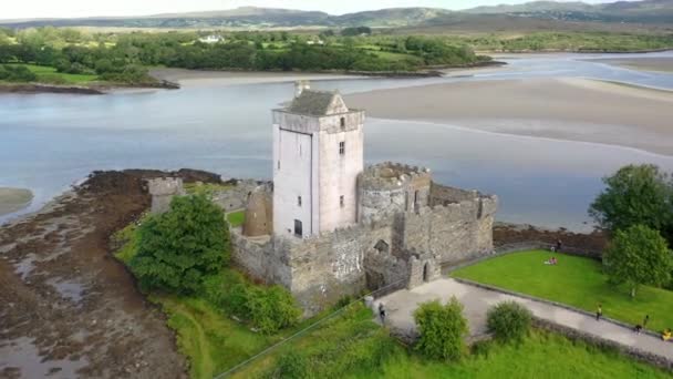 Doe Castle Creeslough County Donegal Republic Ireland — 图库视频影像
