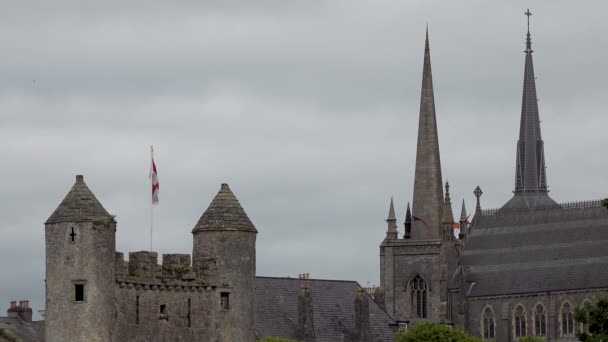 Istana Enniskillen Lough Erne County Fermanagh Irlandia Utara — Stok Video