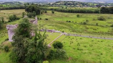 Enniskillen 'den Güzel Monea Şatosu, Fermanagh İlçesi, Kuzey İrlanda.