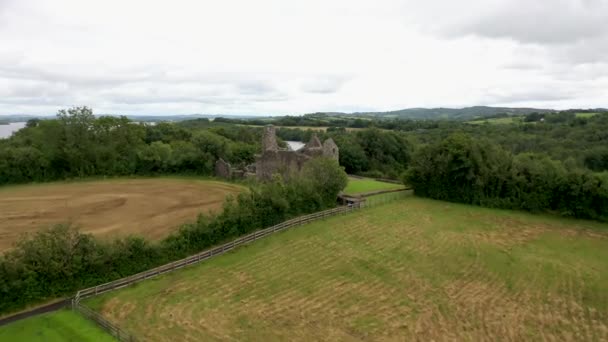 Beautiful Tully Castle Enniskillen County Fermanagh Innorthern Ireland — Stockvideo