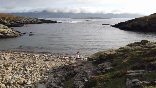 Piękne Wybrzeże Dawros Head Hrabstwie Donegal Irlandia — Wideo stockowe