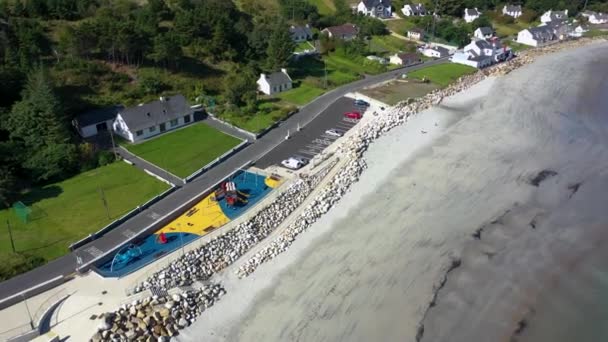 Arranmore County Donegal Ireland August 2022 Construction Work New Shorefront — Stok video