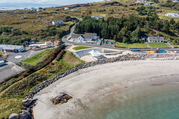 Aerial View New Shorefront Leabgarrow Arranmore Island County Donegal Republic — 图库照片