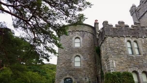 Glenveagh Castle County Donegal Republic Ireland — Stok video