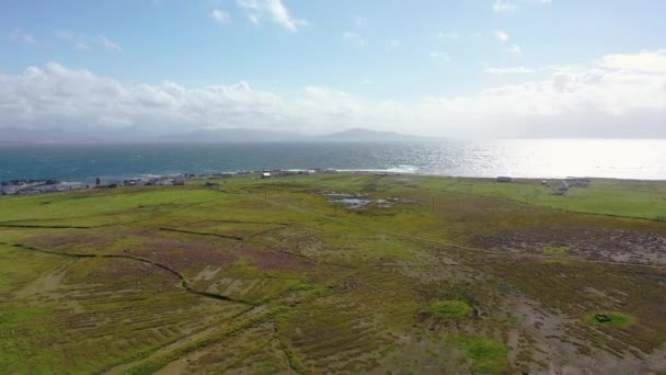 Flying Poirtin Ghlais West Town Harbour Tory Island County Donegal — Videoclip de stoc