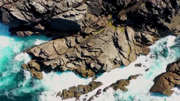 Aerial View Lighthouse Tory Island County Donegal Republic Ireland — Vídeo de Stock