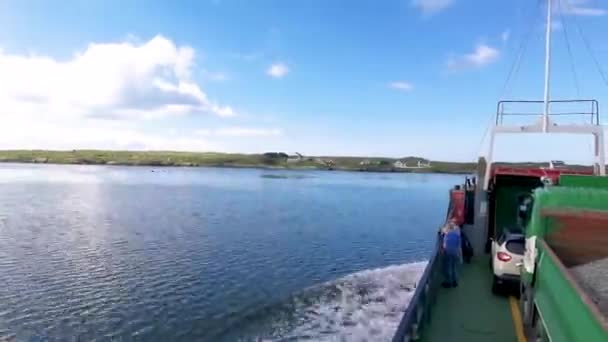 Arranmore County Donegal Ireand Augus31 2022 Burtonport Leabgarrow Arranmore Ferry — 비디오