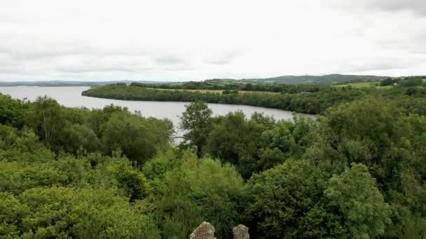 Beautiful Tully Castle Enniskillen County Fermanagh Innorthern Ireland — Αρχείο Βίντεο