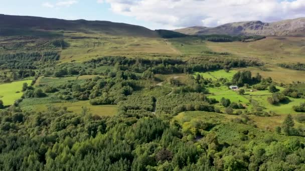 Aerial View Ardnamona Lough Eske Donegal Ireland — Stock Video