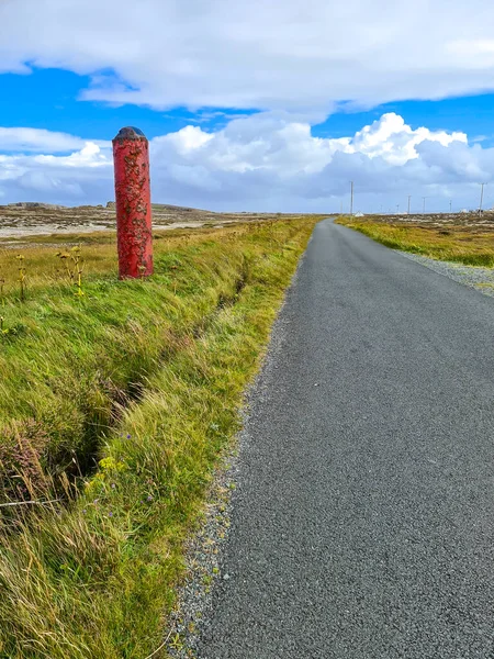 World War Torpedo Standing Next Road Tory Island County Donegal — Zdjęcie stockowe