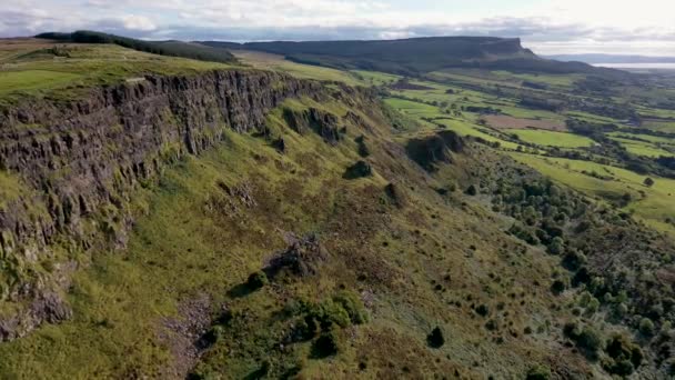 Luchtfoto Vanuit Gortmore Noord Ierland — Stockvideo