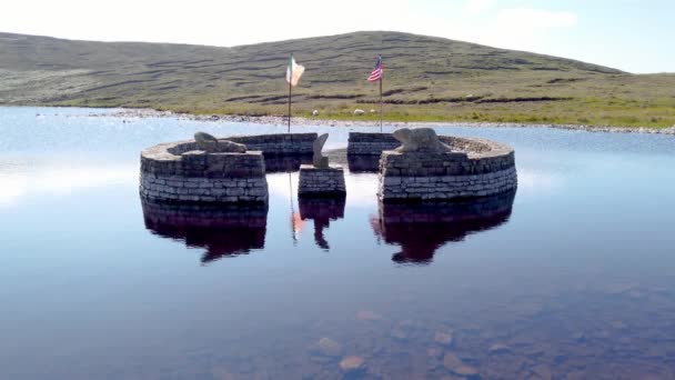 Monumen Pulau Berang Berang Arranmore County Donegal Republik Irlandia — Stok Video