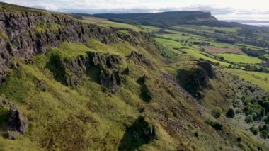 Kuzey İrlanda 'daki Gortmore' dan hava manzarası.