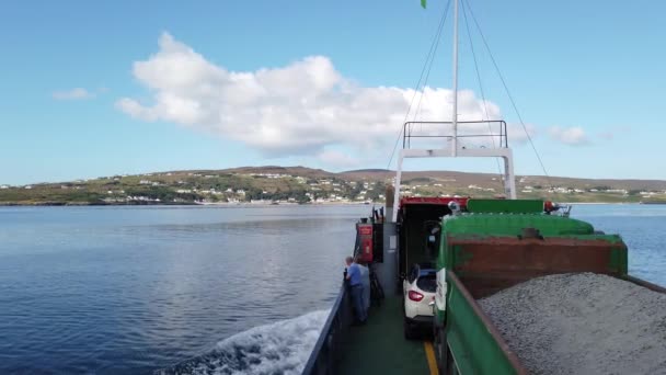 Arranmore County Donegal Ierland August 2022 Rode Ferry Tussen Burtonport — Stockvideo