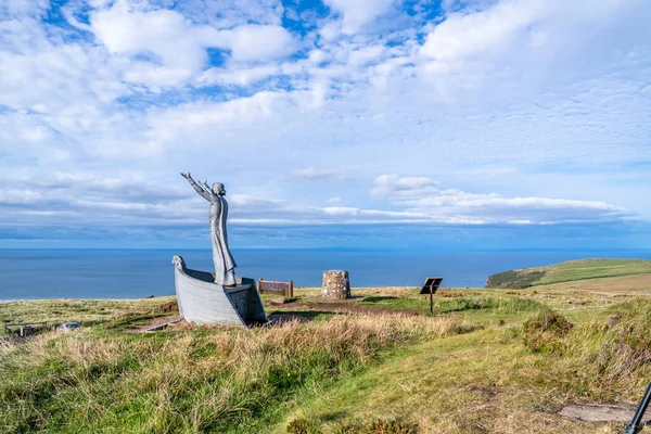 Gortmore Northern Ireland September 2022 Manannan Mac Lir Statue Джона — стокове фото