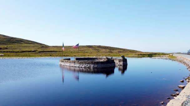 Monumen Pulau Berang Berang Arranmore County Donegal Republik Irlandia — Stok Video