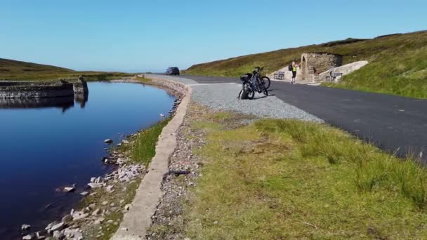 Het Beaver Island Monument Arranmore County Donegal Republiek Ierland — Stockvideo