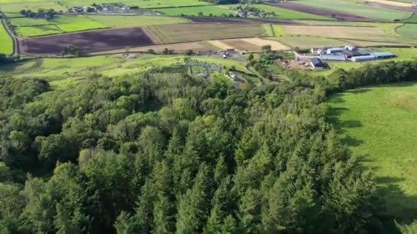 Вид Воздуха Сент Эйданс Магиллиган Северной Ирландии Великобритания — стоковое видео