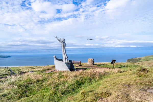 Gortmore Northern Ireland September 2022 Manannan Mac Lir Statue Джона — стокове фото