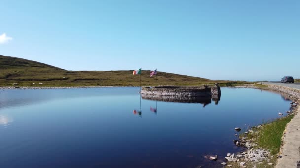 Beaver Island Monument Arranmore County Donegal Republic Ireland — Stock video