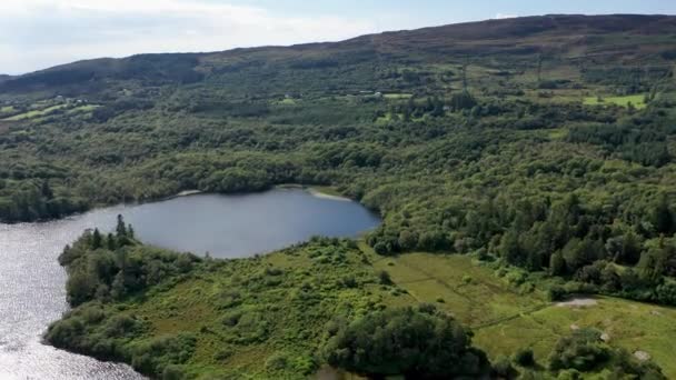 Vista Aérea Lago Eske Donegal Irlanda — Vídeo de Stock