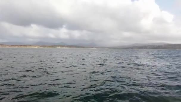 Driving Machaire Rabhartaigh Meaning Plane Spring Tideplane Roarty County Donegal — Video Stock