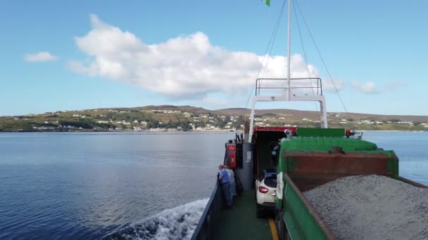 Arranmore Condado Donegal Irlanda Agosto 2022 Ferry Rojo Arranmore Entre — Vídeo de stock
