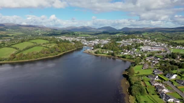 Vue Aérienne Donegal Town Comté Donegal Irlande — Video