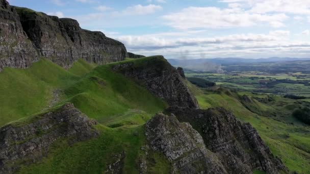 Beautiful Binevenagh Mountain Limavady Northern Ireland Egyesült Királyság — Stock videók