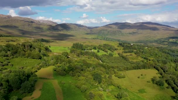 Widok Lotu Ptaka Jezioro Eske Donegal Irlandia — Wideo stockowe