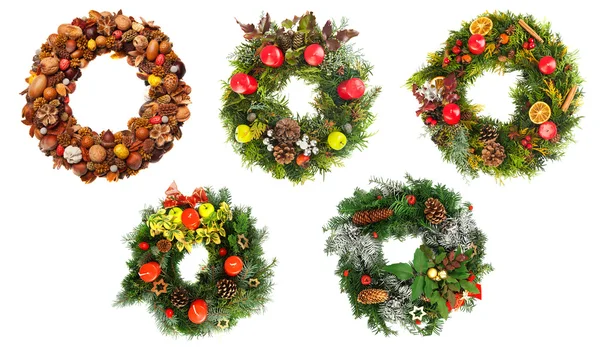 ख्रिसमस wreaths — स्टॉक फोटो, इमेज