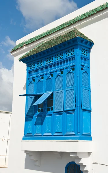 Janelas azuis — Fotografia de Stock