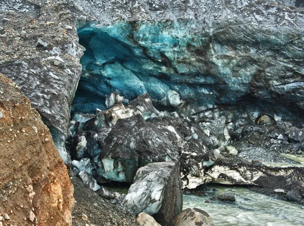 Caverna geleira em Kverkfjoll — Fotografia de Stock