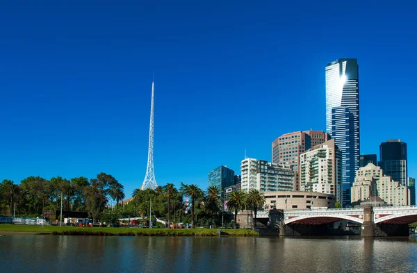 Melbourne skyline — стоковое фото