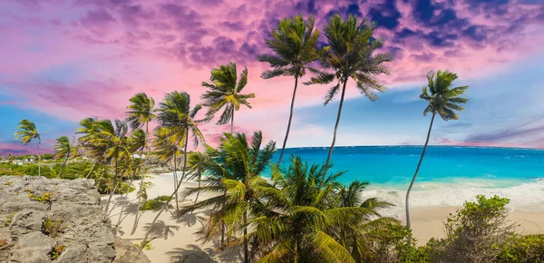 Bottom Bay Uma Das Mais Belas Praias Ilha Caribenha Barbados — Fotografia de Stock